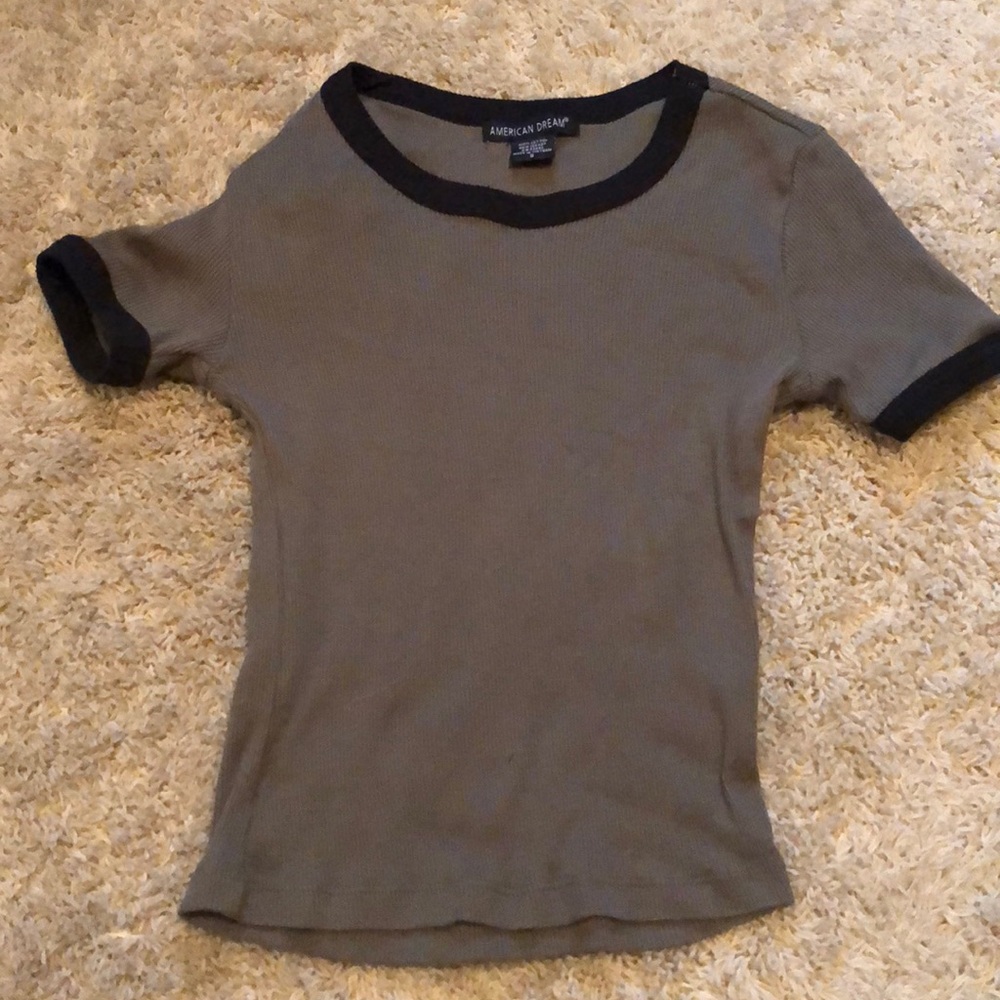 olive green t-shirt